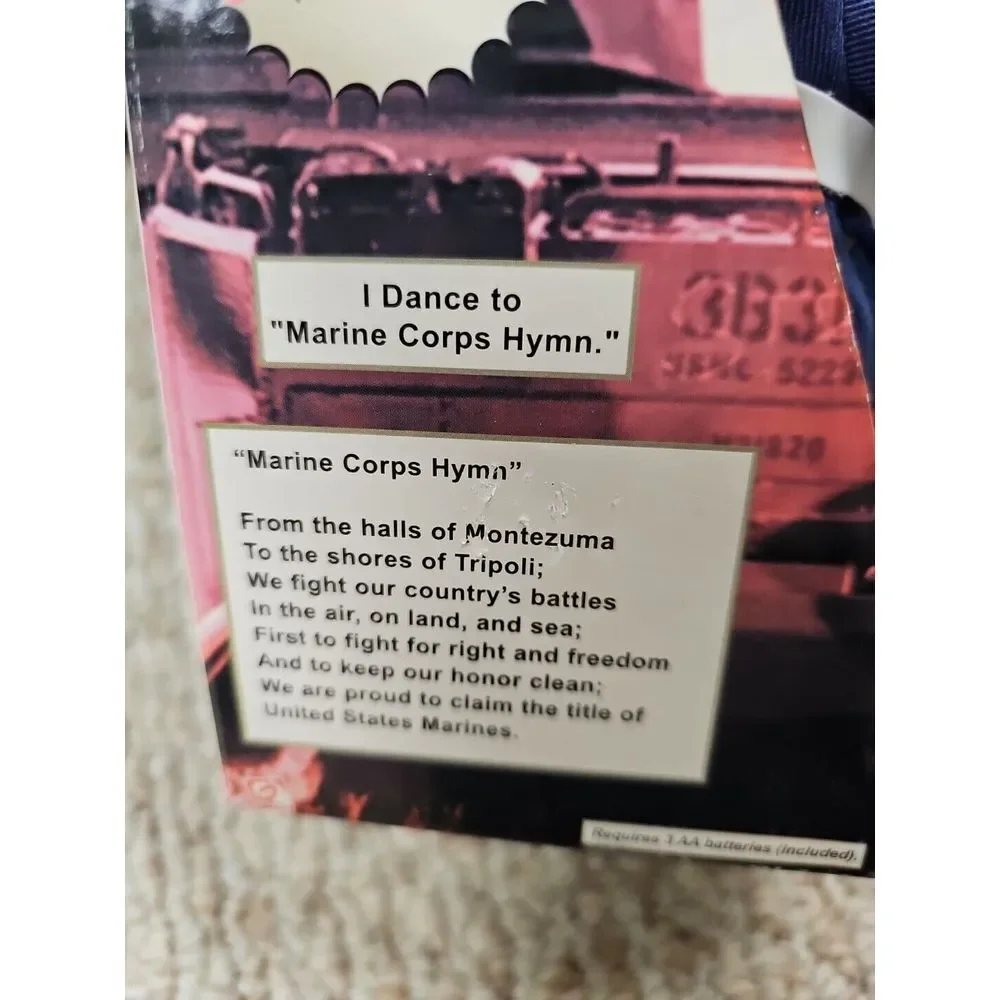 MARINE Sergeant Murphy Marine Corps Dancing Hamster Animated 2003 Missing Sword